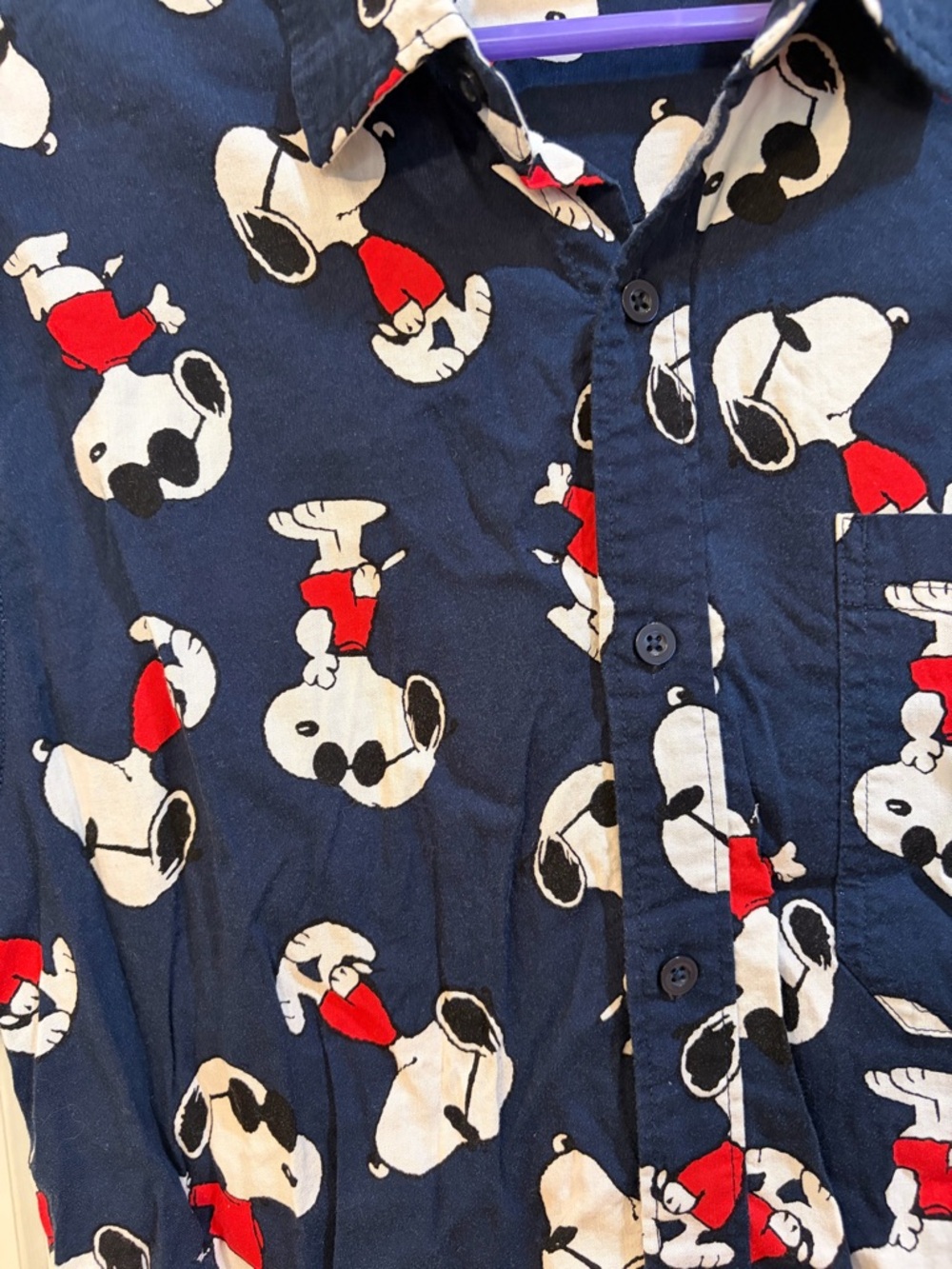 Snoopy Button Down - Picture 2 of 6